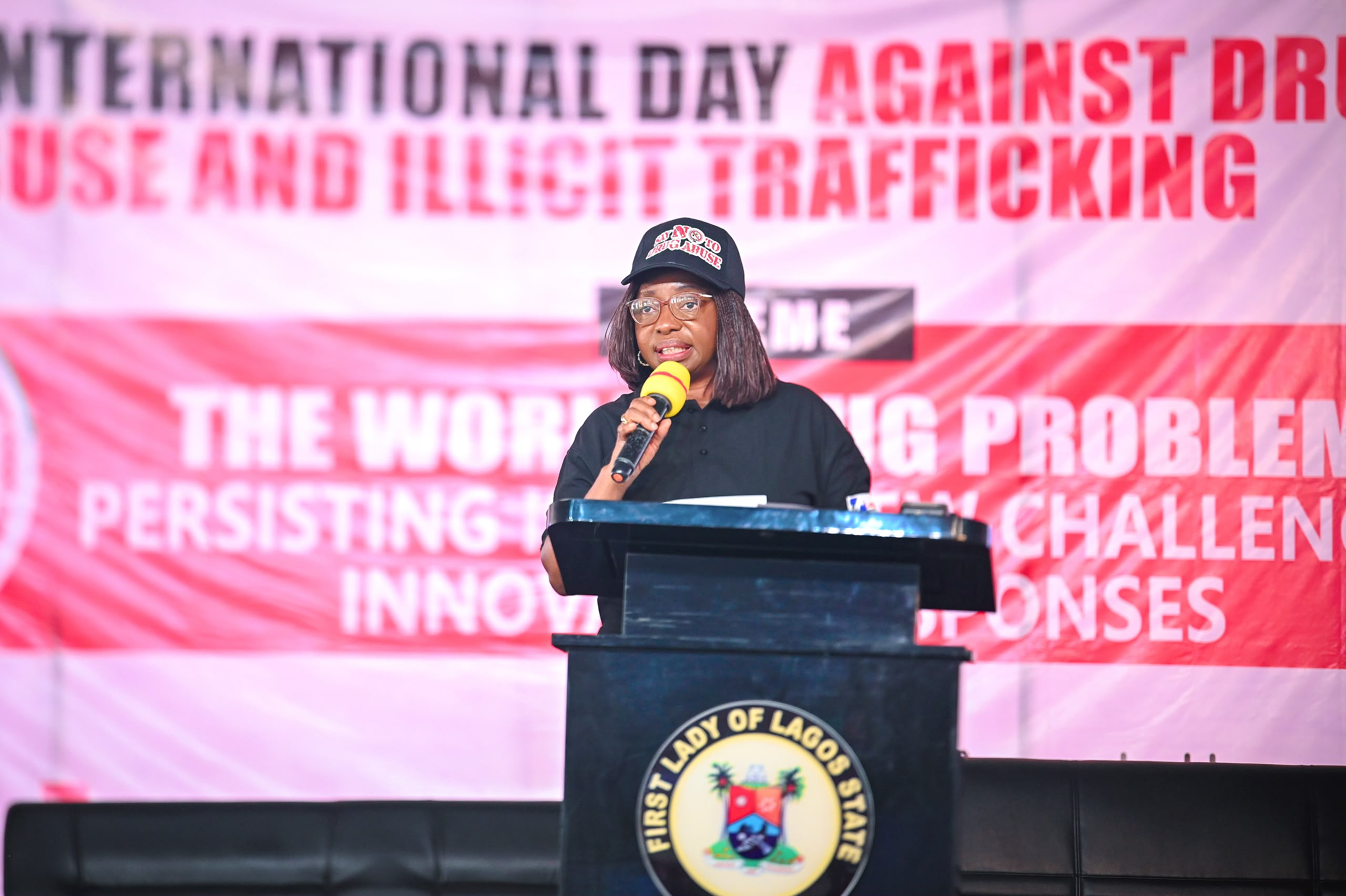 Lagos First Lady Launches Youth Focused Anti Drug Campaign at University, Urging Prevention Over Punishment